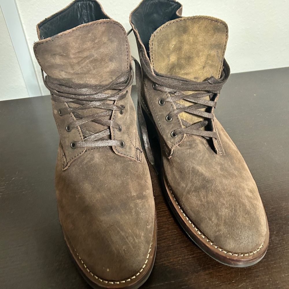 THURSDAY BROWN SUEDE BOOTS